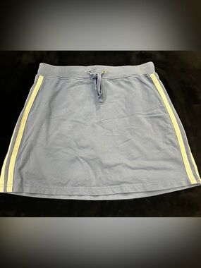 VINTAGE N.Y.L. Blue Skirt with White Strips